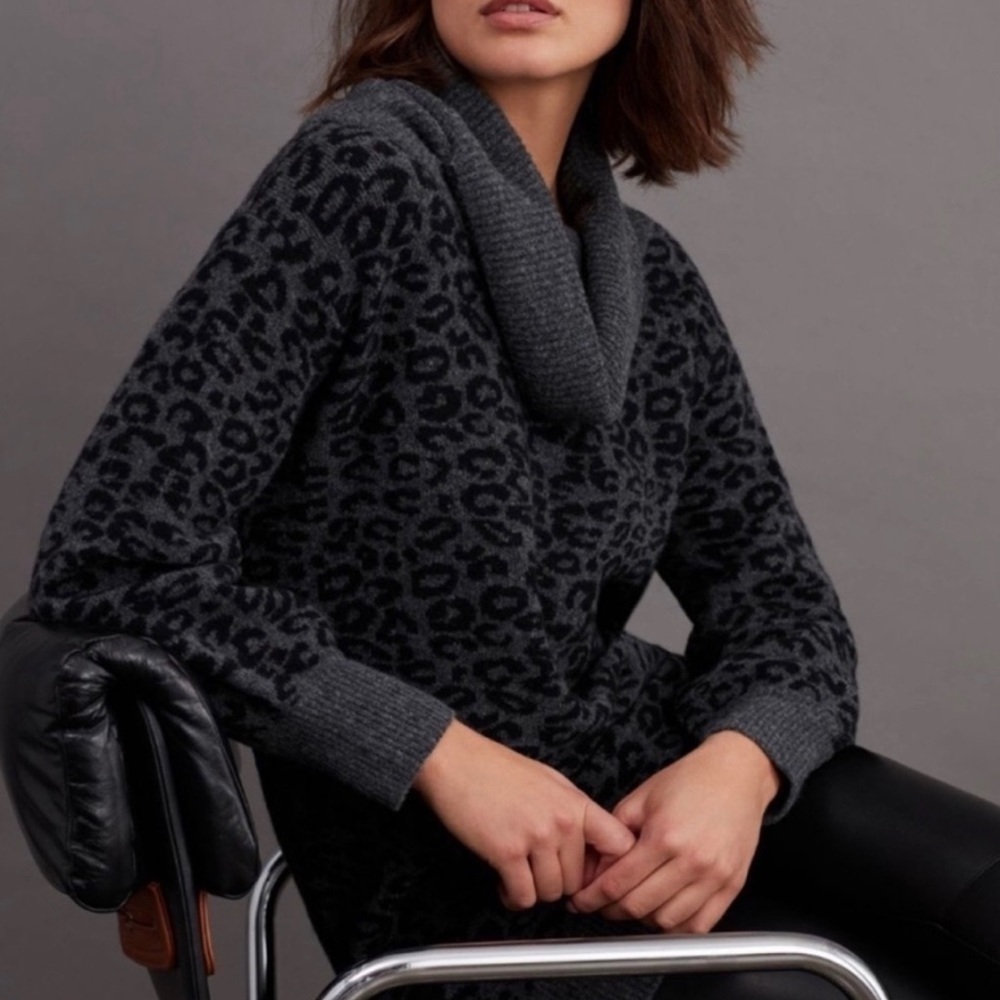 Anthropologie XS NWT Emmy Cowl Neck Tunic Sweater